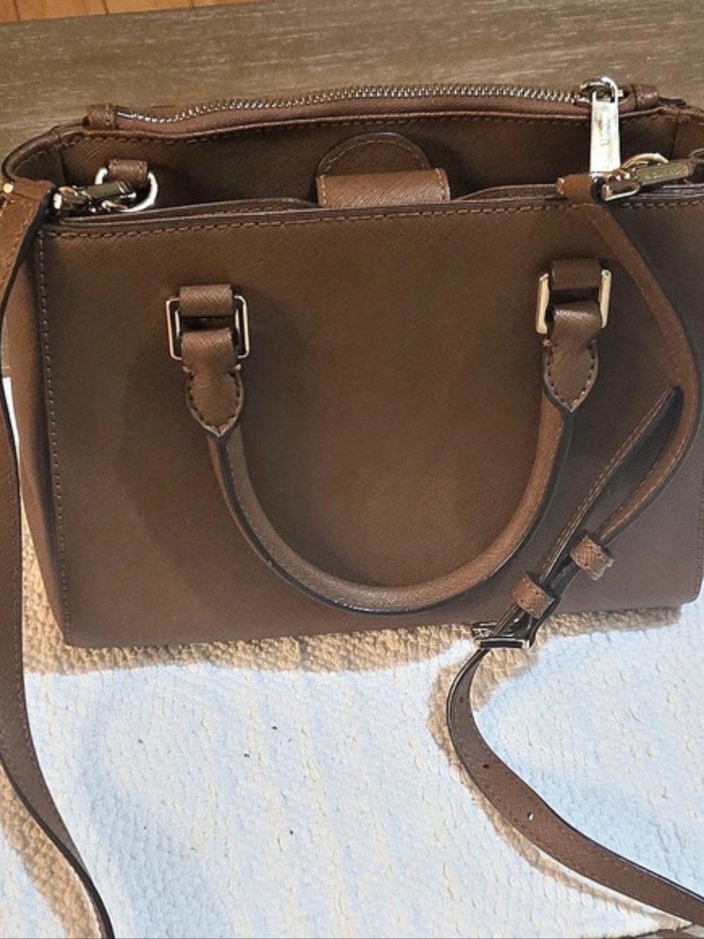 Michael Kors Mercer Medium Messenger Satchel Brown